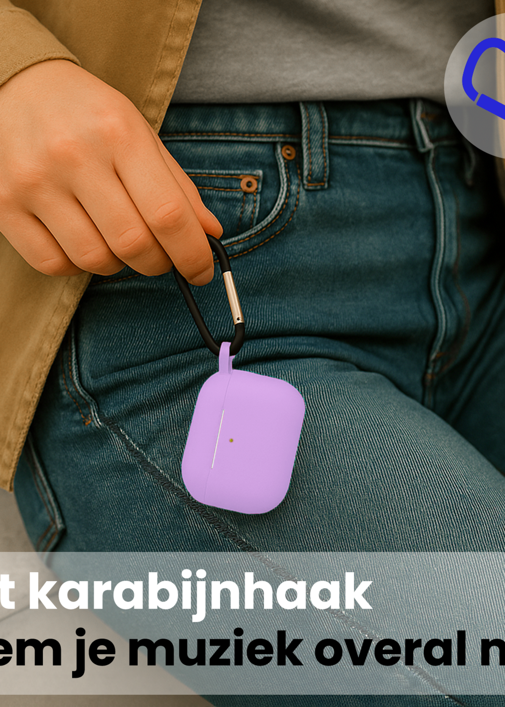 BTH BTH AirPods Pro 3 Hoesje - Lila