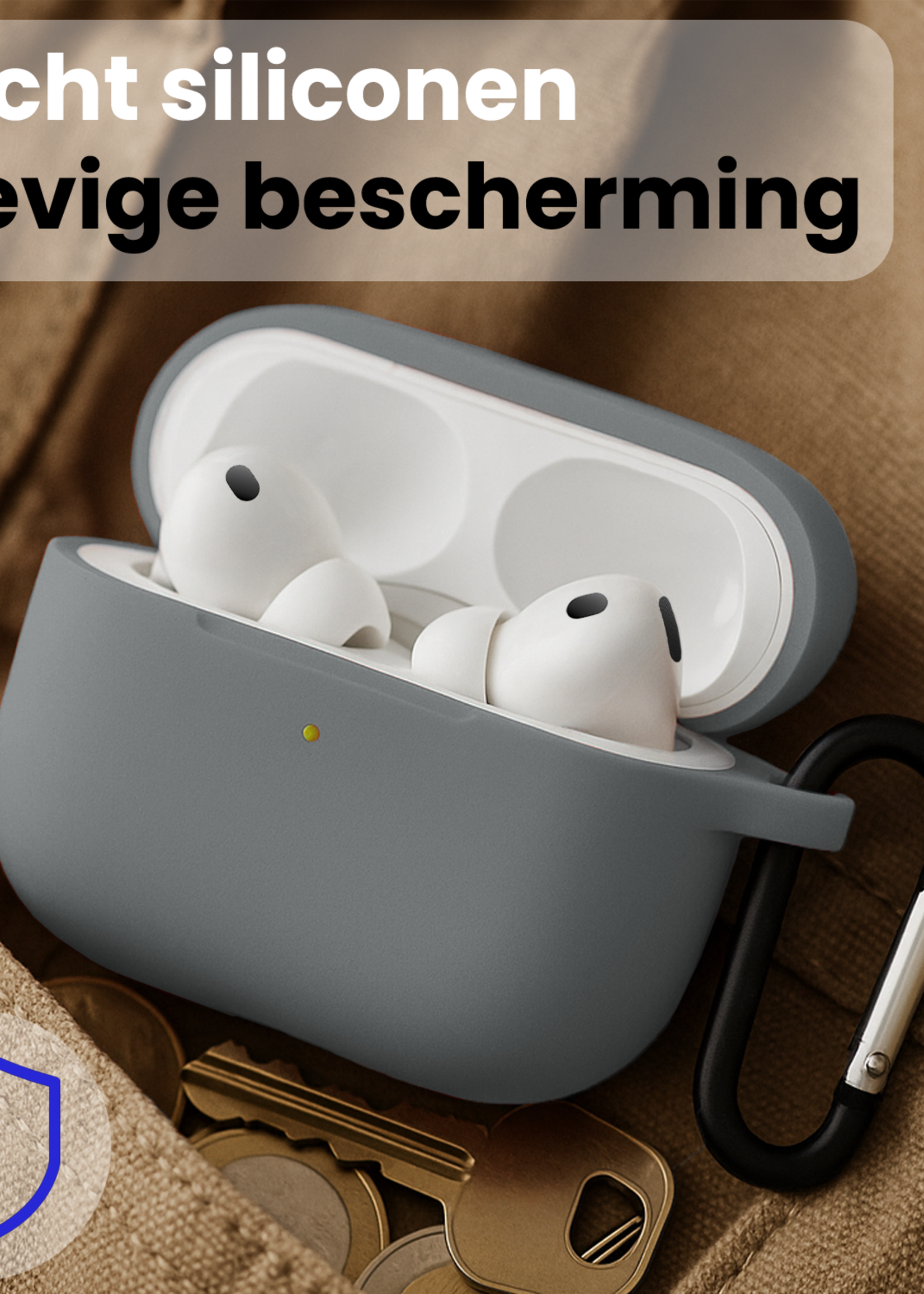 BTH BTH AirPods Pro 3 Hoesje - Grijs