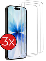 BTH BTH iPhone 17 Screenprotector Glas Met Dichte Notch - 3 PACK