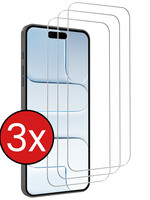 BTH BTH iPhone Air Screenprotector Glas Met Dichte Notch - 3 PACK