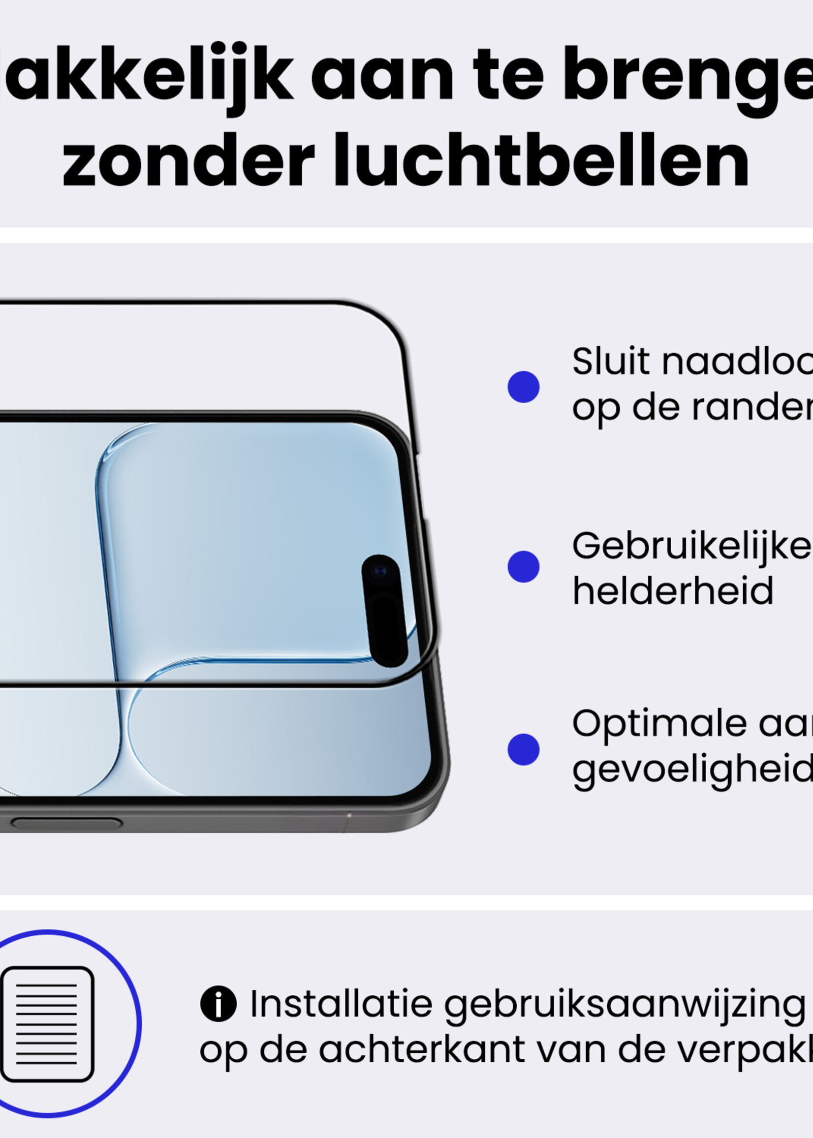 BTH BTH iPhone Air Screenprotector Glas Full Cover 2D