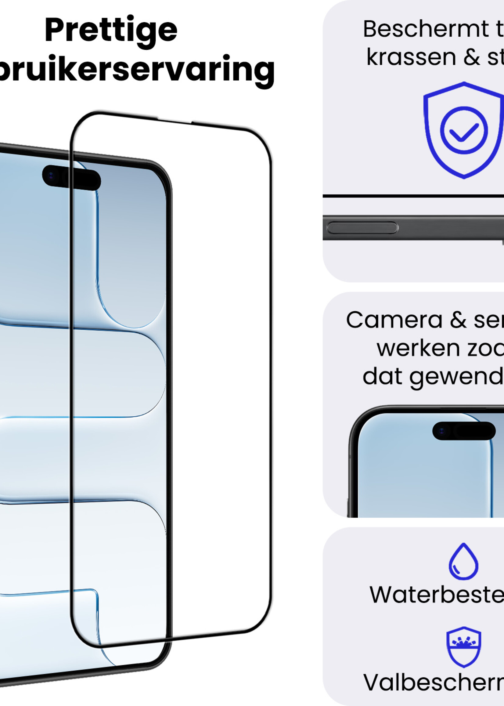 BTH BTH iPhone Air Screenprotector Glas Full Cover 2D