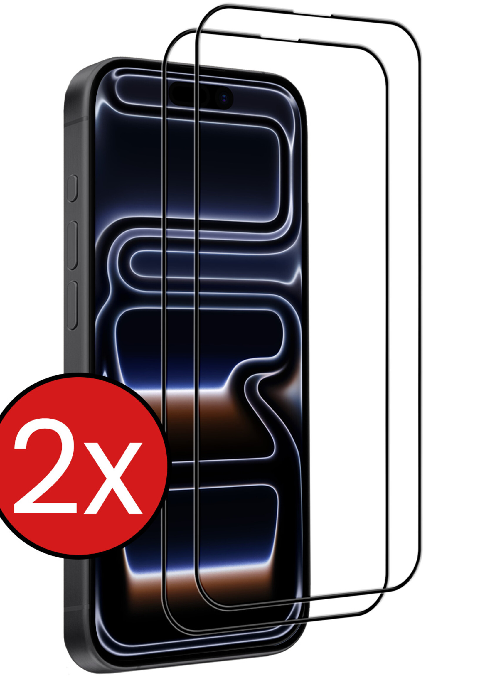 BTH BTH iPhone 17 Pro Screenprotector Glas Full Cover 2D - 2 PACK