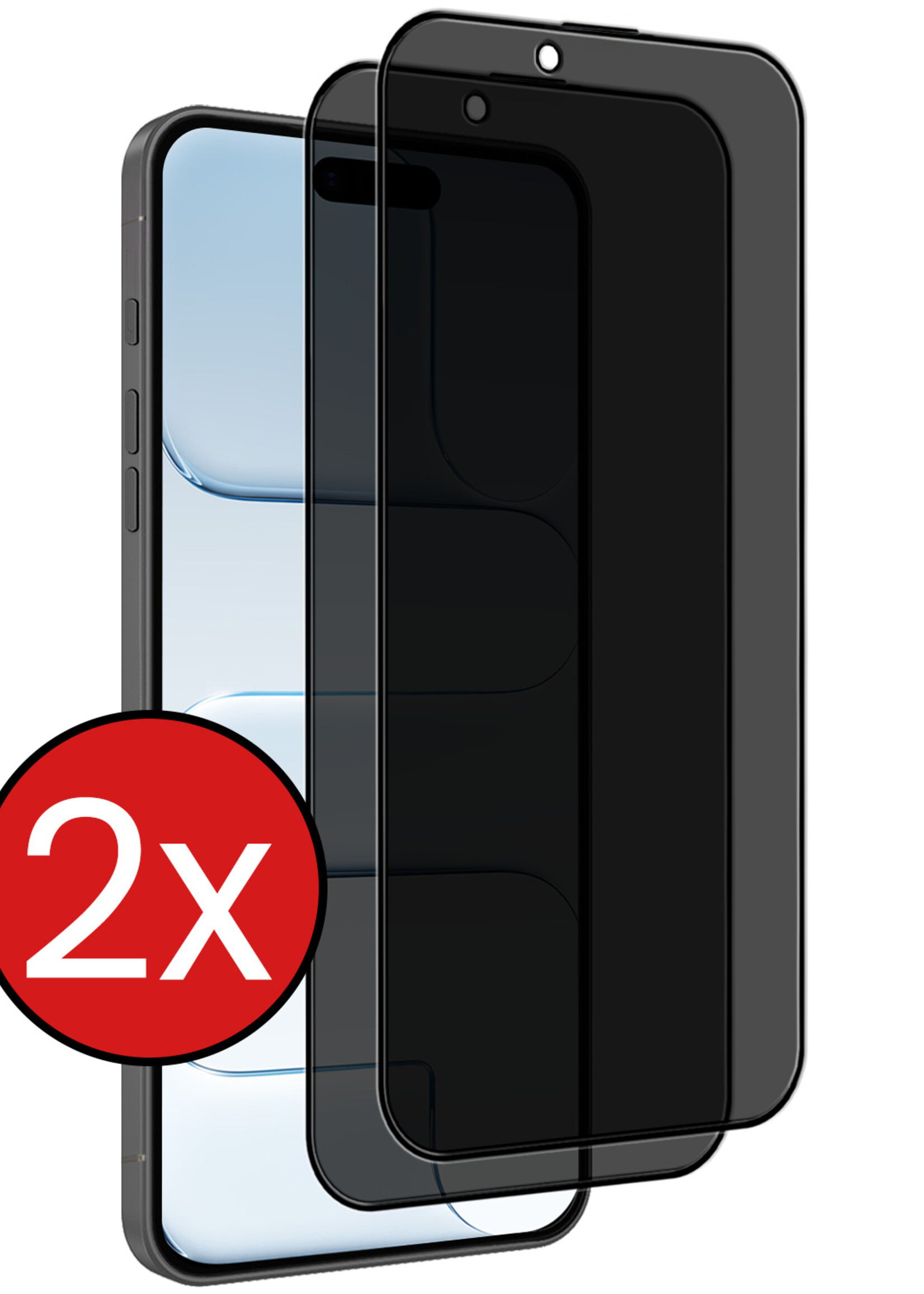 BTH BTH iPhone Air Screenprotector Glas Privacy - 2 PACK