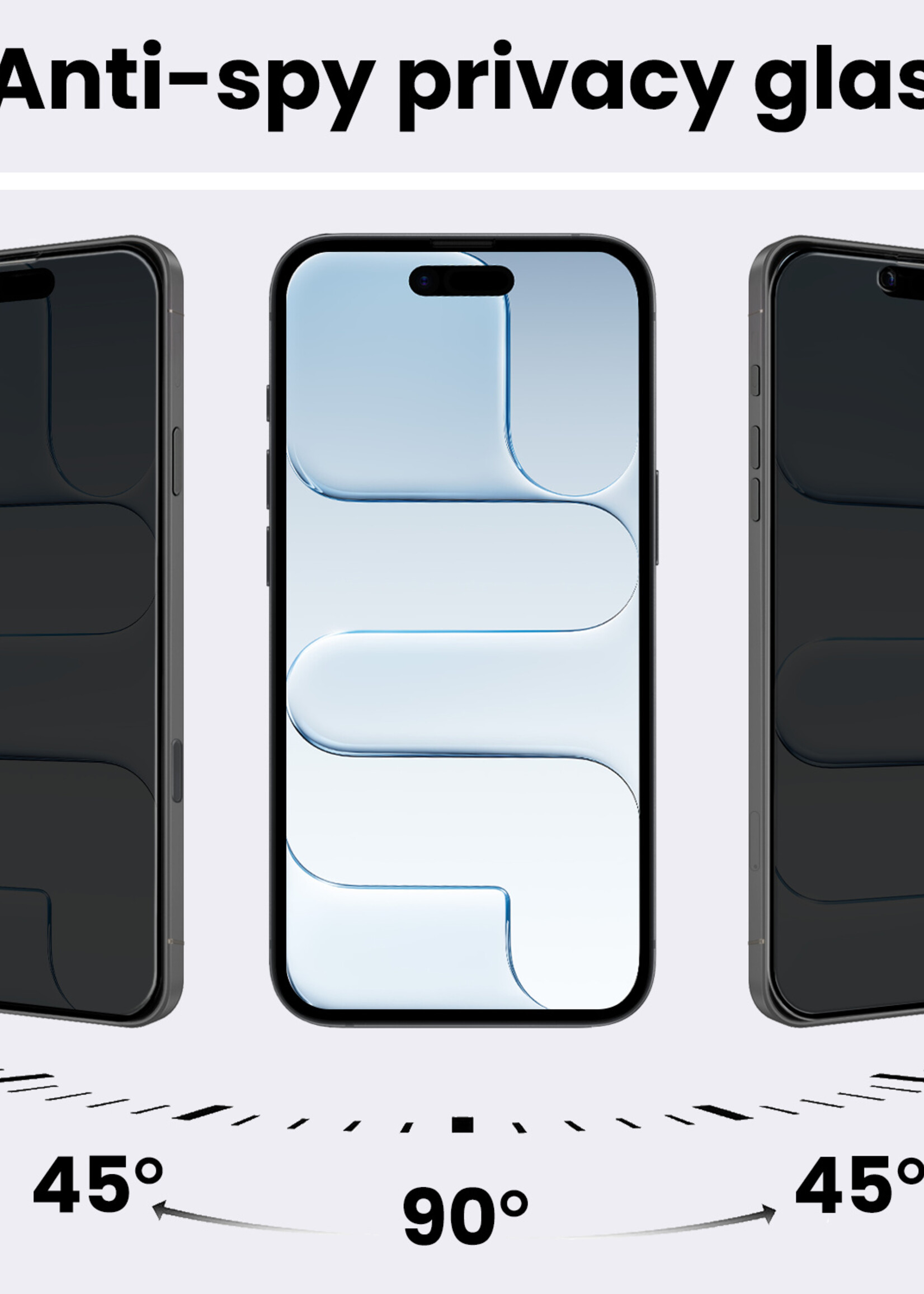 BTH BTH iPhone Air Screenprotector Glas Privacy - 2 PACK