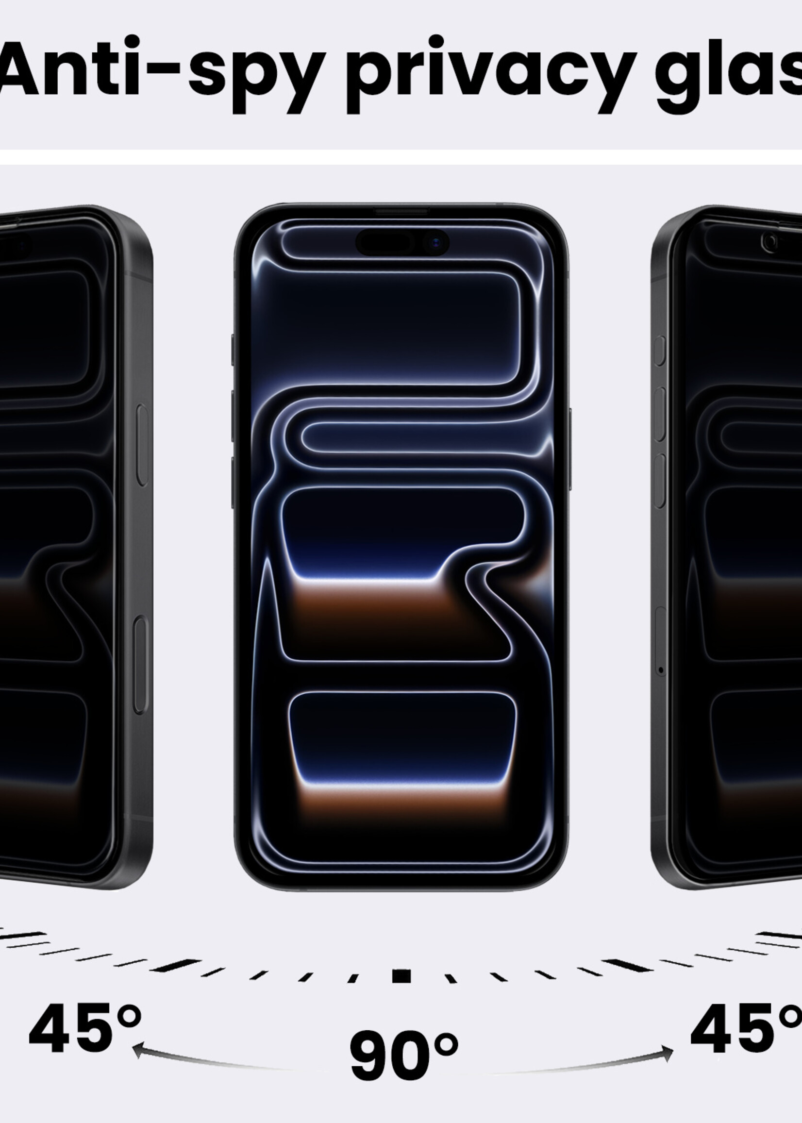 BTH BTH iPhone 17 Pro Max Screenprotector Glas Privacy - 2 PACK