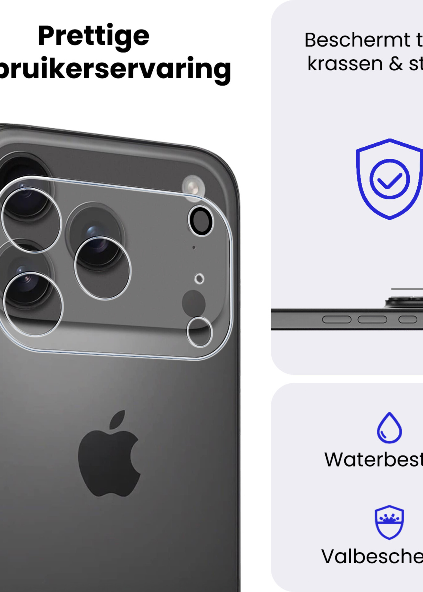 BTH BTH iPhone 17 Pro Camera Screenprotector - 2 PACK