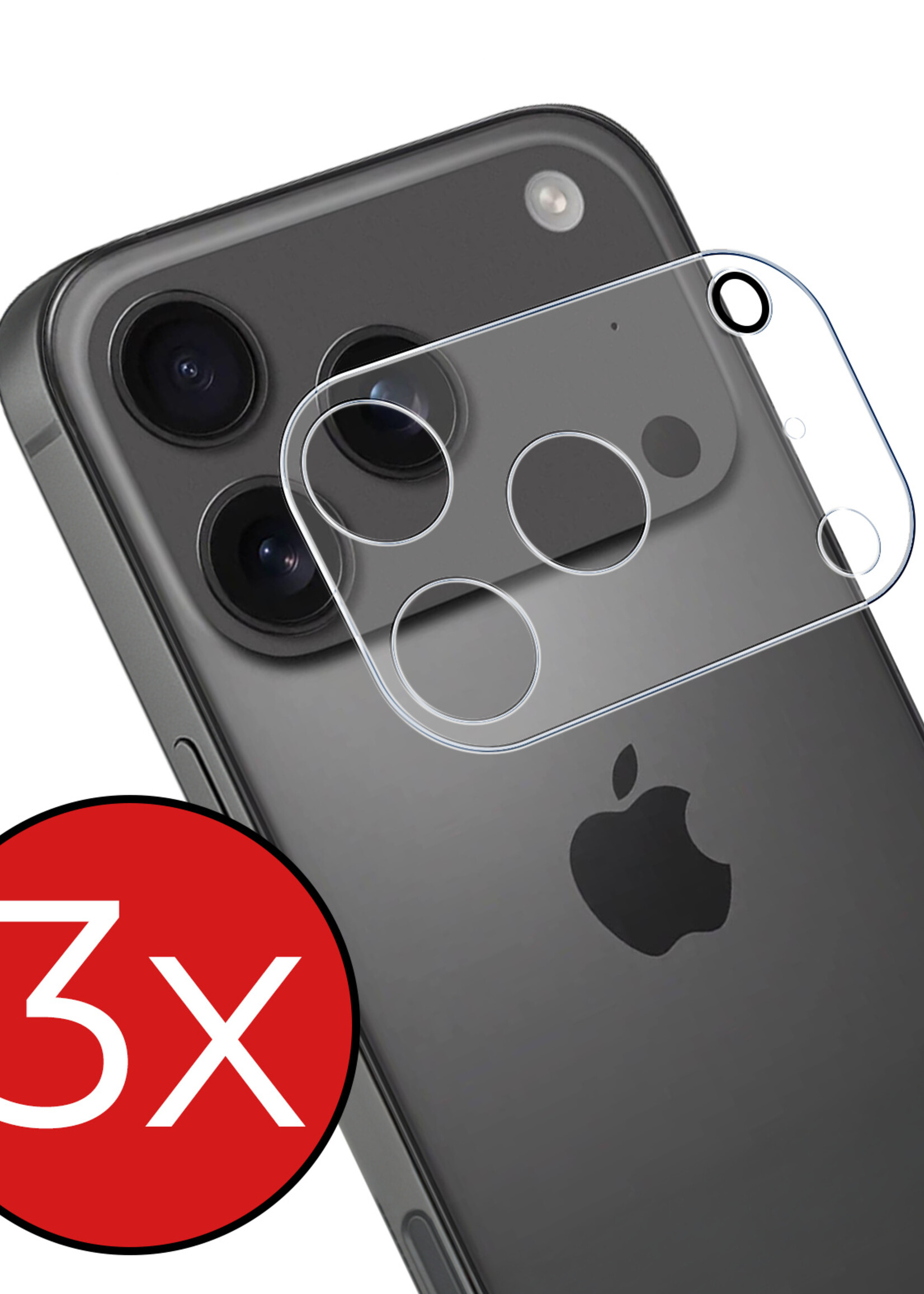 BTH BTH iPhone 17 Pro Max Camera Screenprotector - 3 PACK