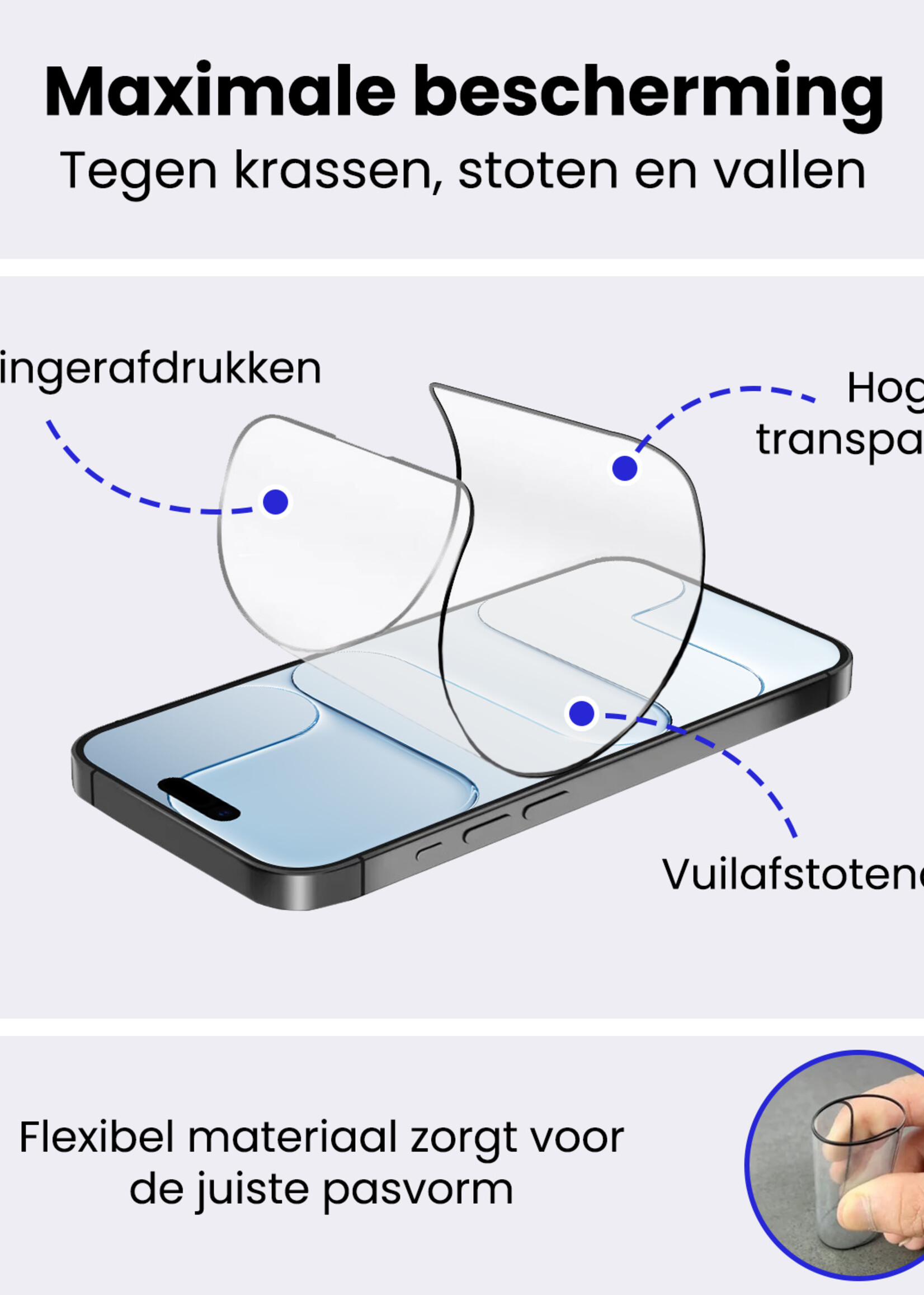 BTH BTH iPhone Air Hybrid Screenprotector - 3 PACK