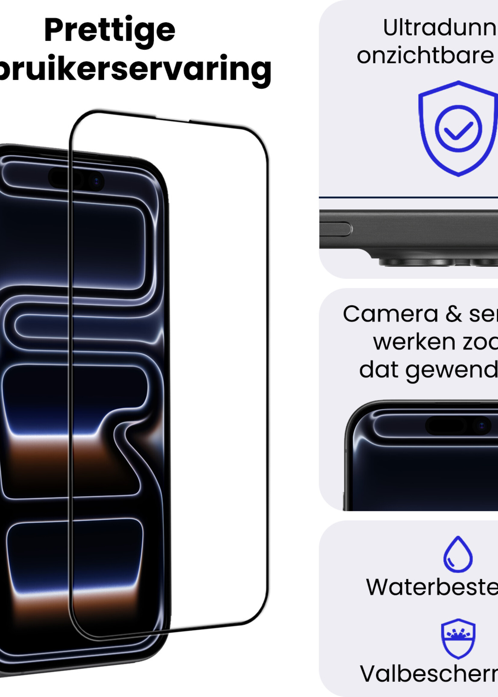 BTH BTH iPhone 17 Pro Hybrid Screenprotector - 3 PACK