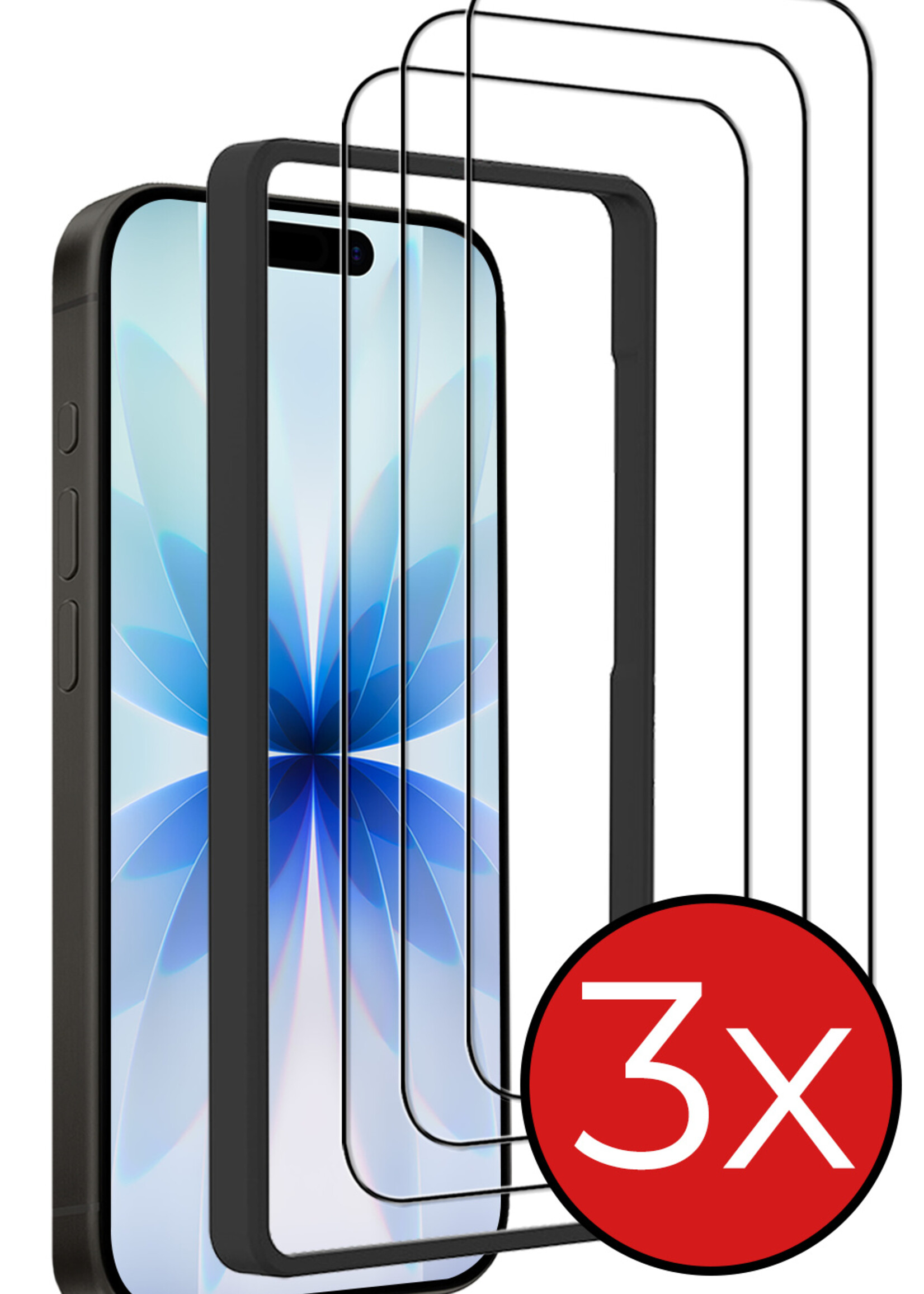 BTH BTH iPhone 17 Screenprotector Met Installatieframe - 3 PACK