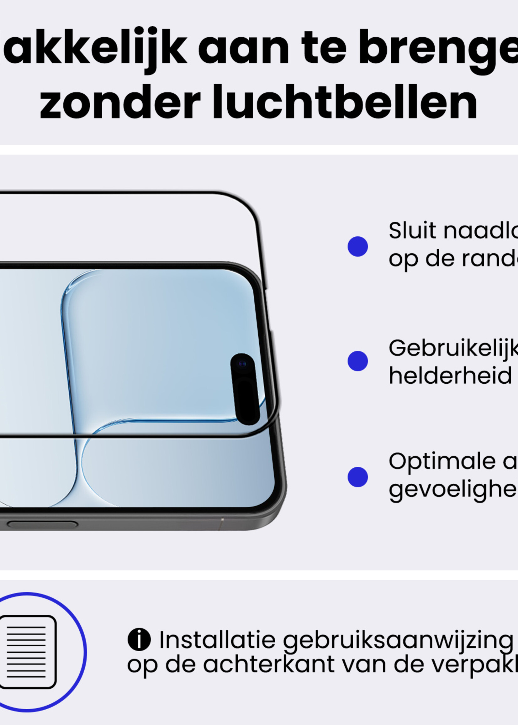 BTH BTH iPhone Air Screenprotector Met Installatieframe - 2 PACK