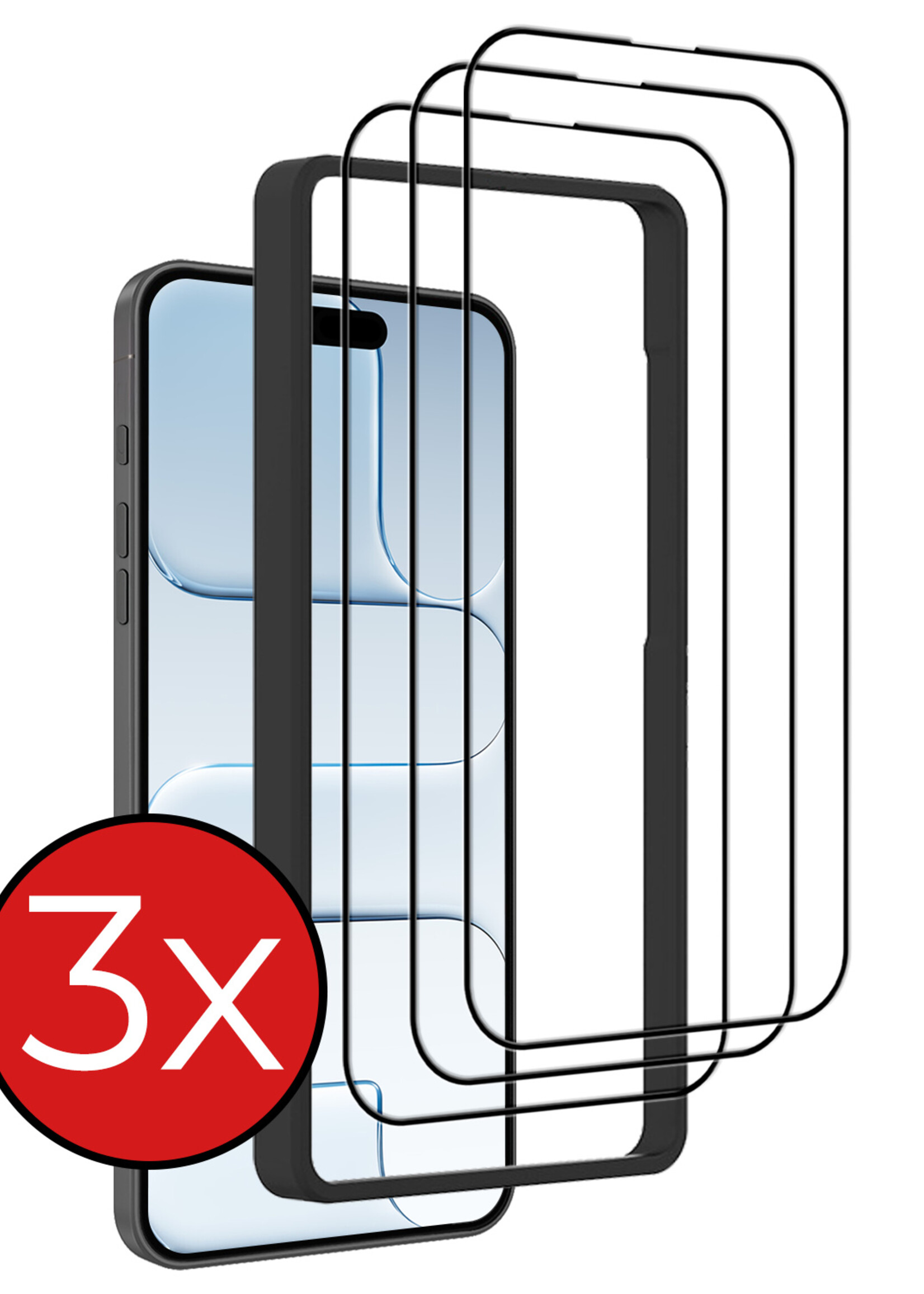 BTH BTH iPhone Air Screenprotector Met Installatieframe - 3 PACK