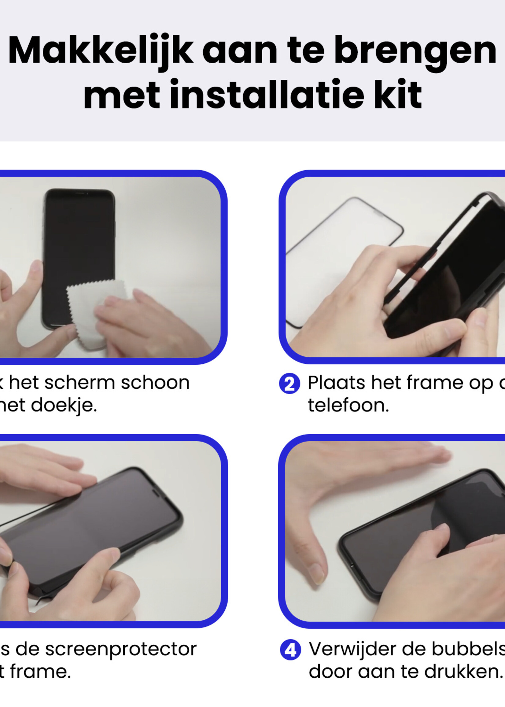 BTH BTH iPhone 17 Pro Screenprotector Met Installatieframe - 3 PACK