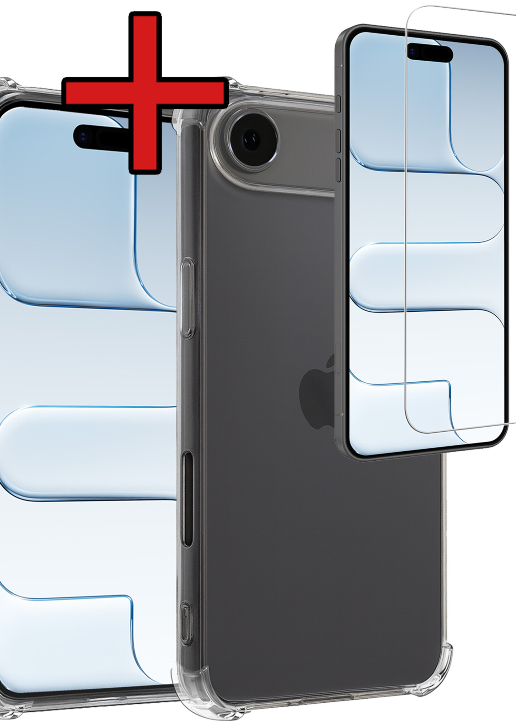 BTH BTH iPhone Air Hoesje Shockproof Met Screenprotector Met Dichte Notch