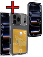 BTH BTH iPhone 17 Pro Max Hoesje Pashouder Met Screenprotector