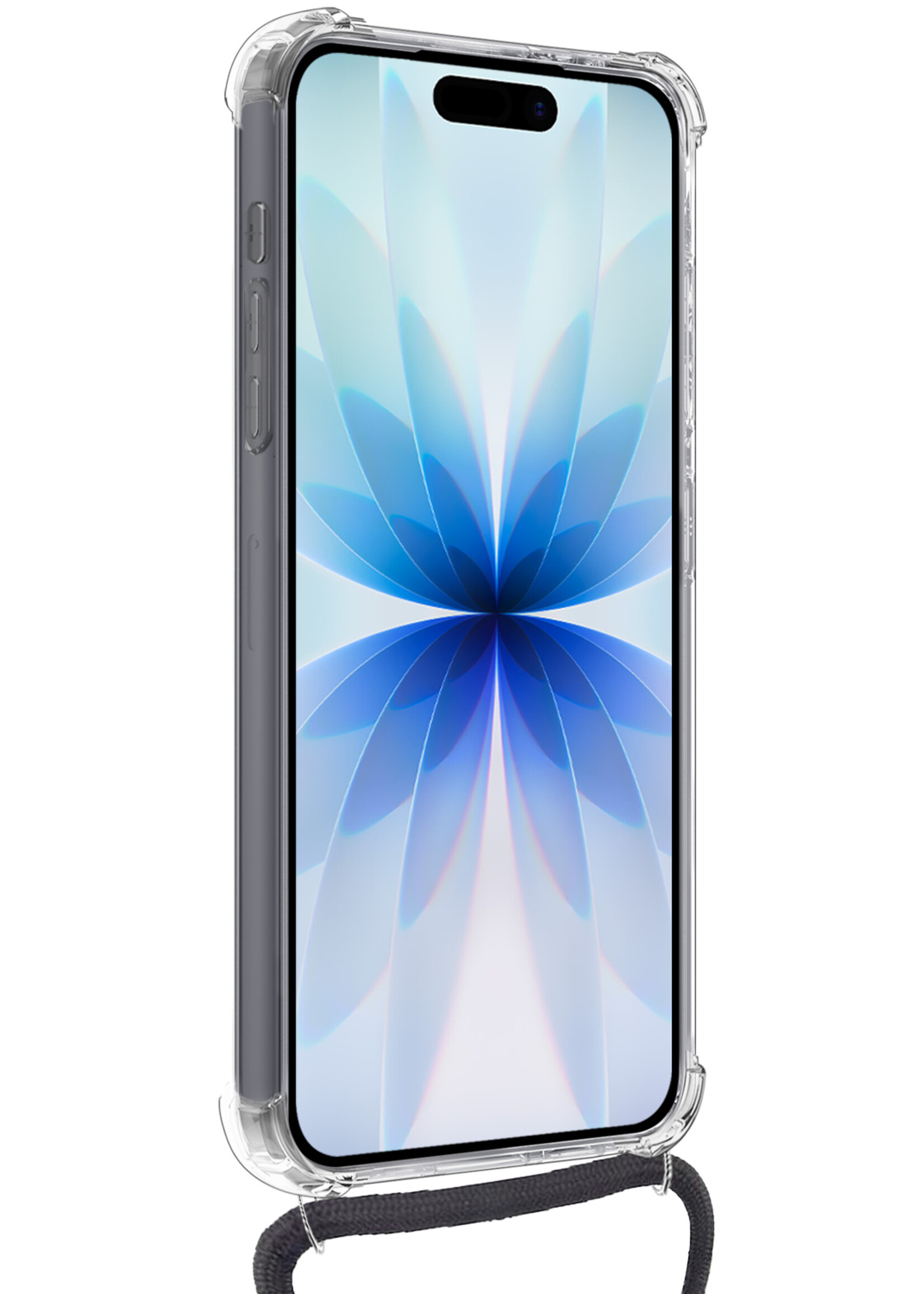 BTH BTH iPhone 17 Hoesje Pashouder met Koord Met 2x Screenprotector