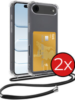 BTH BTH iPhone Air Hoesje Pashouder met Koord - 2 PACK