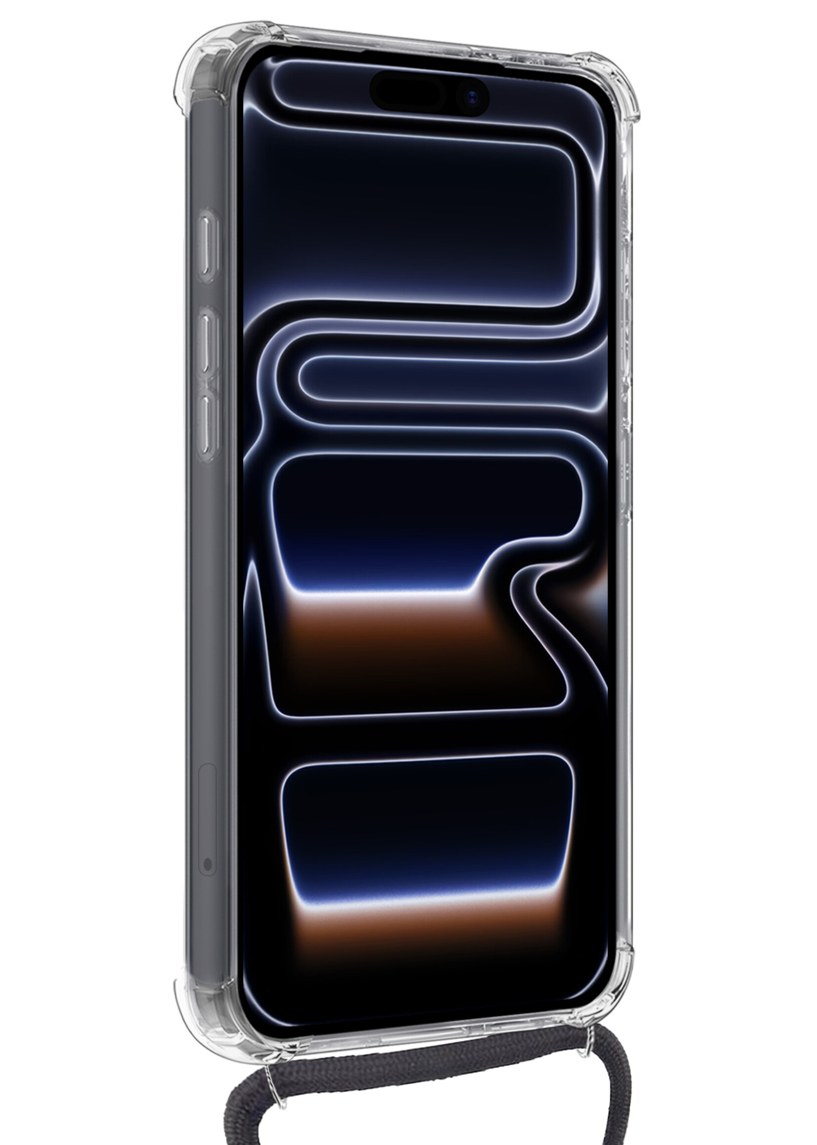 BTH BTH iPhone 17 Pro Max Hoesje Pashouder met Koord - 2 PACK