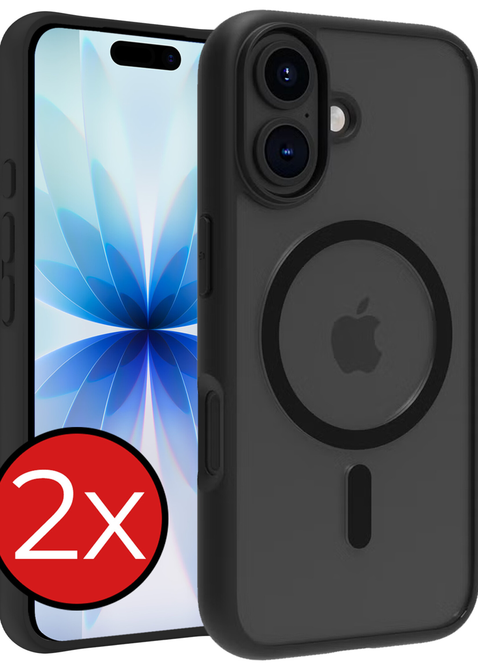 BTH BTH iPhone 17 Magsafe Hoesje - Zwart - 2 PACK