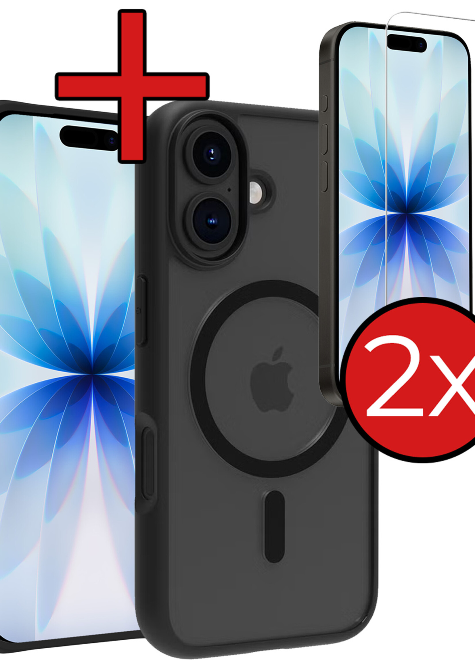 BTH BTH iPhone 17 Magsafe Hoesje Zwart Met 2x Screenprotector