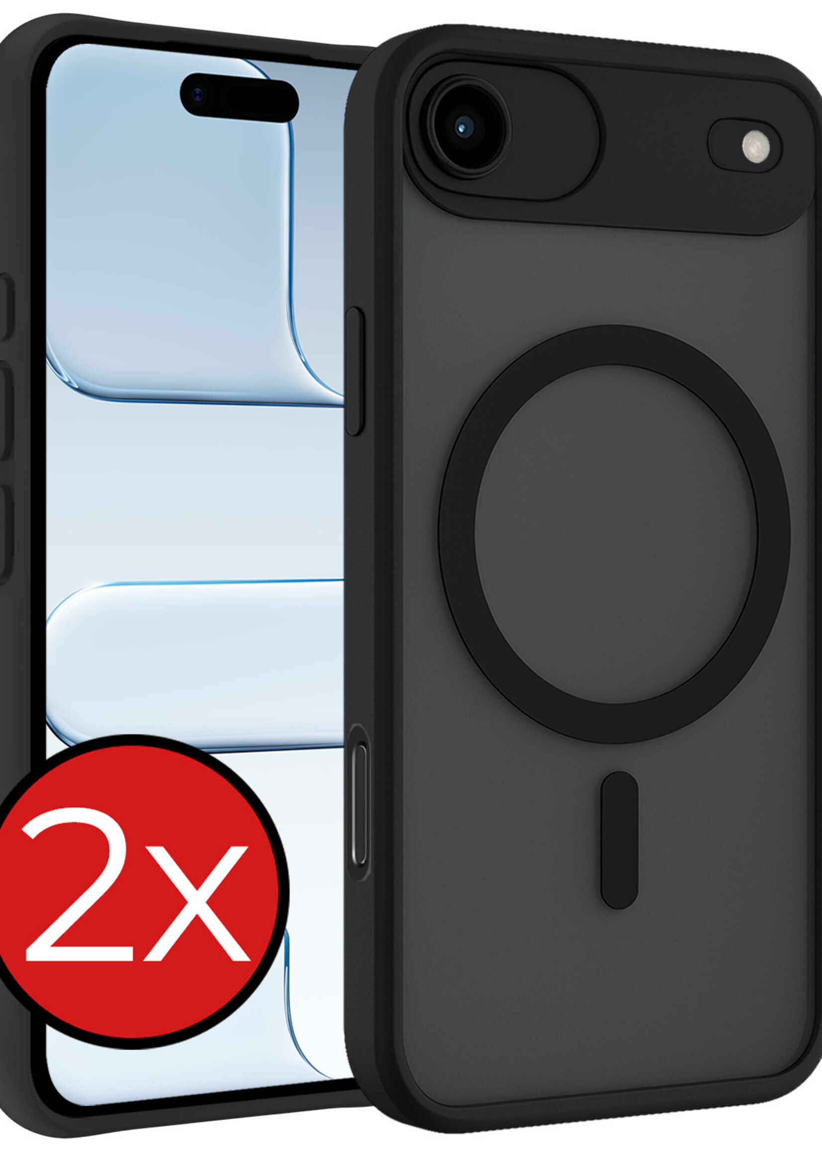 BTH BTH iPhone Air Magsafe Hoesje - Zwart - 2 PACK