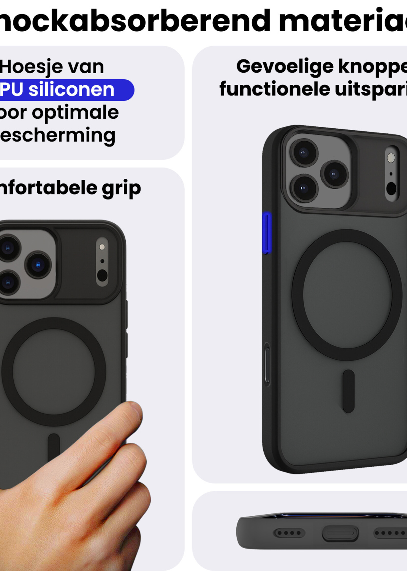 BTH BTH iPhone 17 Pro Magsafe Hoesje - Zwart