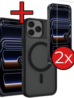 BTH BTH iPhone 17 Pro Max Magsafe Hoesje Zwart Met 2x Screenprotector