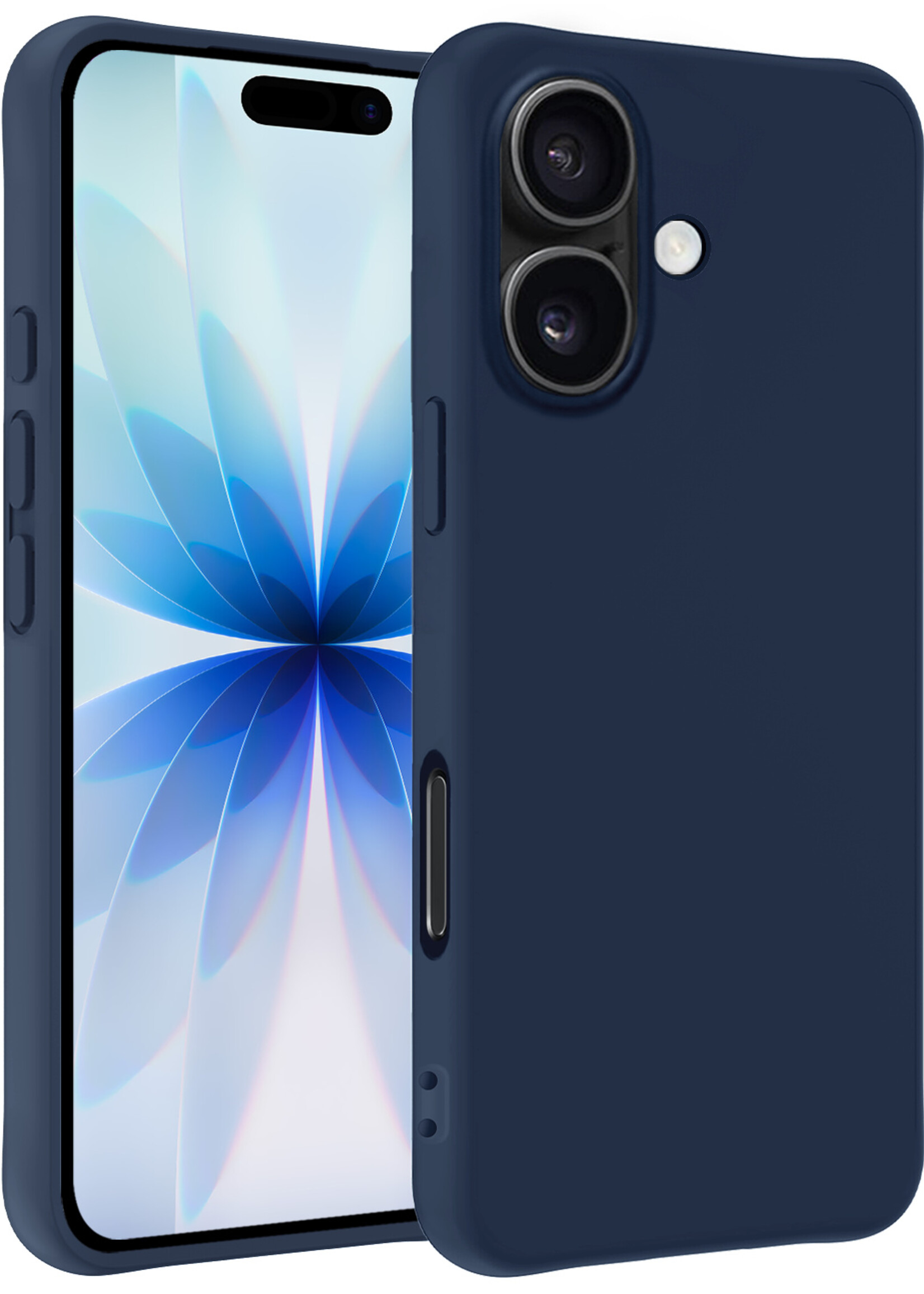 BTH BTH iPhone 17 Hoesje Siliconen - Donkerblauw