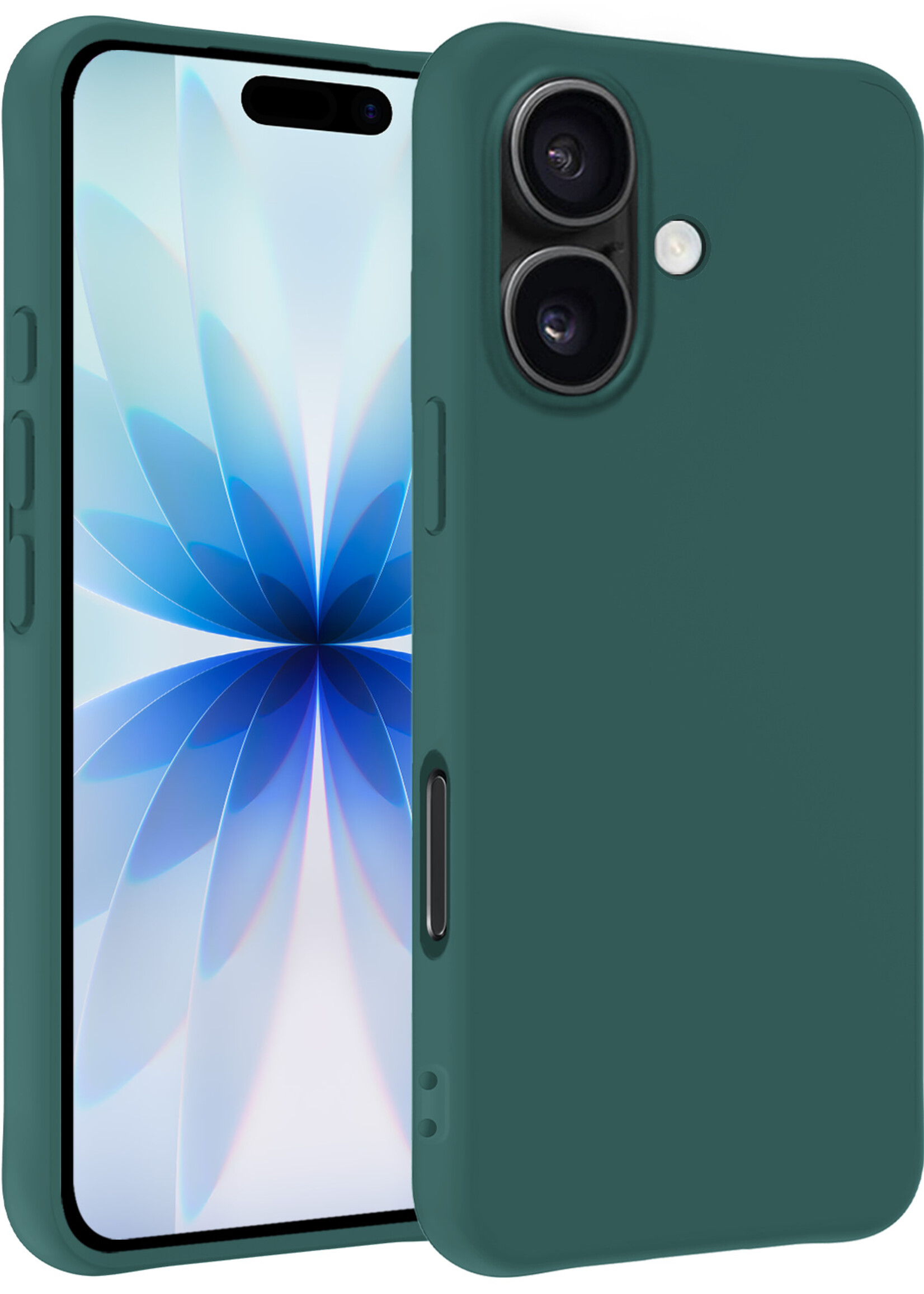 BTH BTH iPhone 17 Hoesje Siliconen - Donkergroen