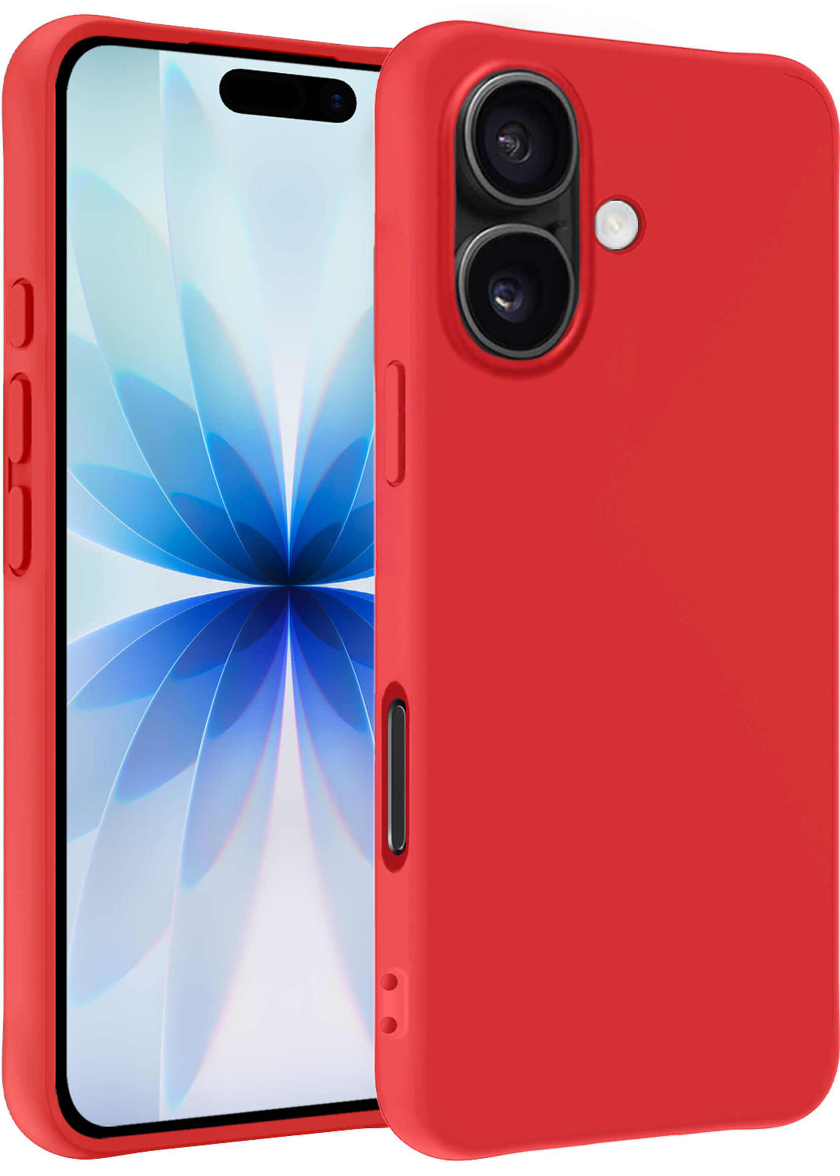 BTH BTH iPhone 17 Hoesje Siliconen - Rood
