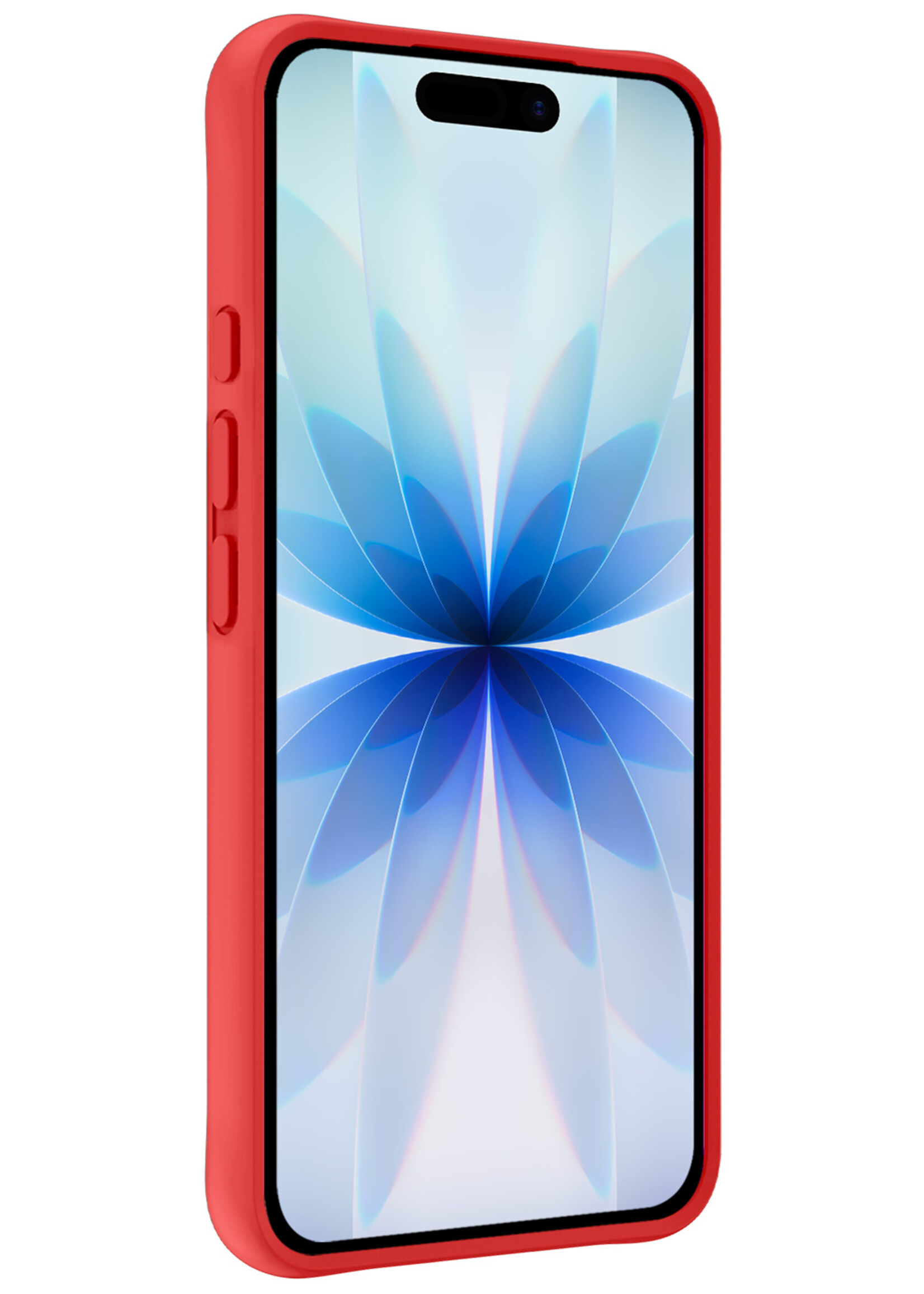 BTH BTH iPhone 17 Hoesje Siliconen - Rood