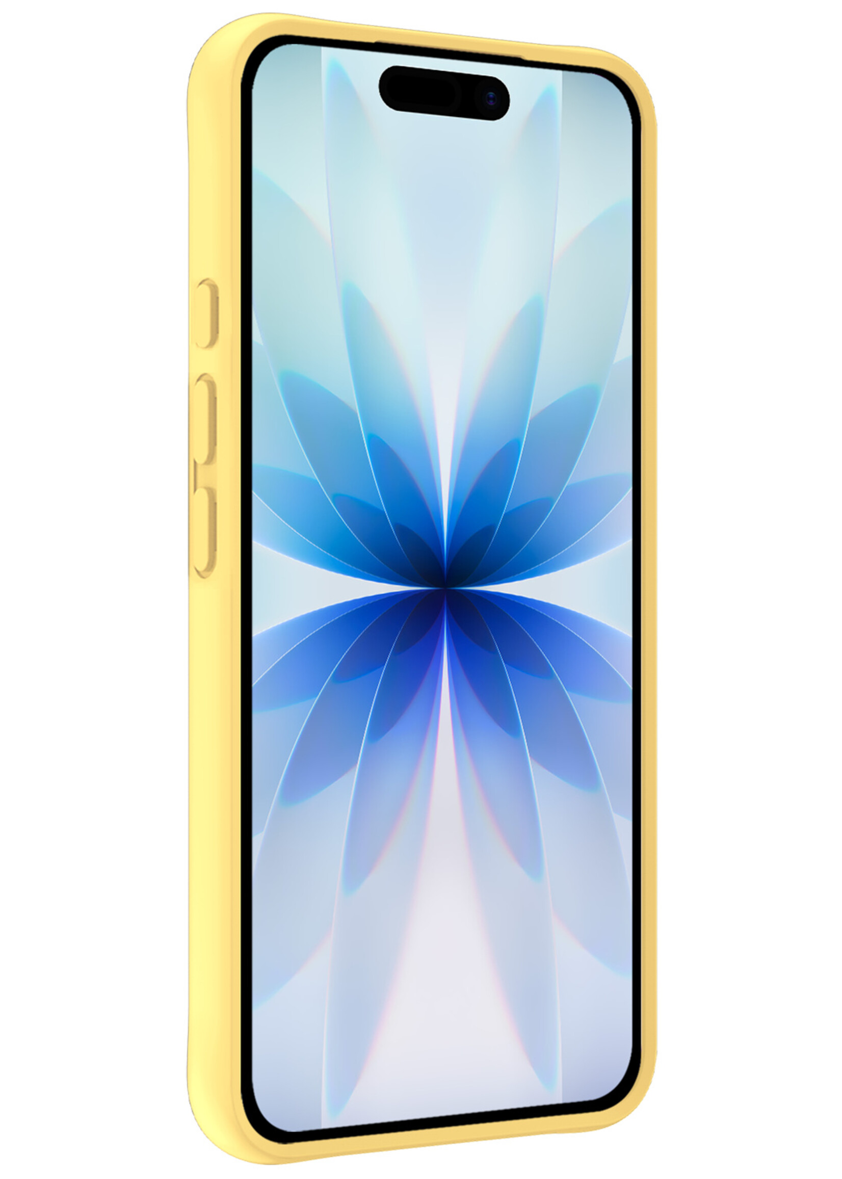 BTH BTH iPhone 17 Hoesje Siliconen - Geel - 2 PACK