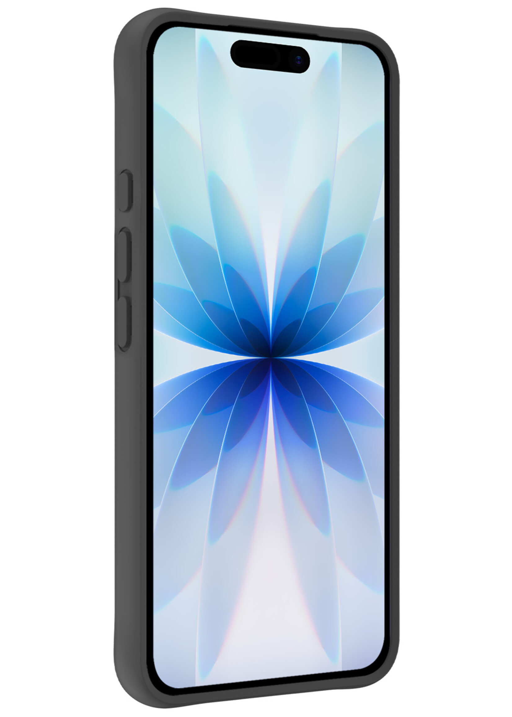 BTH BTH iPhone 17 Hoesje Siliconen Met 2x Screenprotector Met Dichte Notch - Zwart