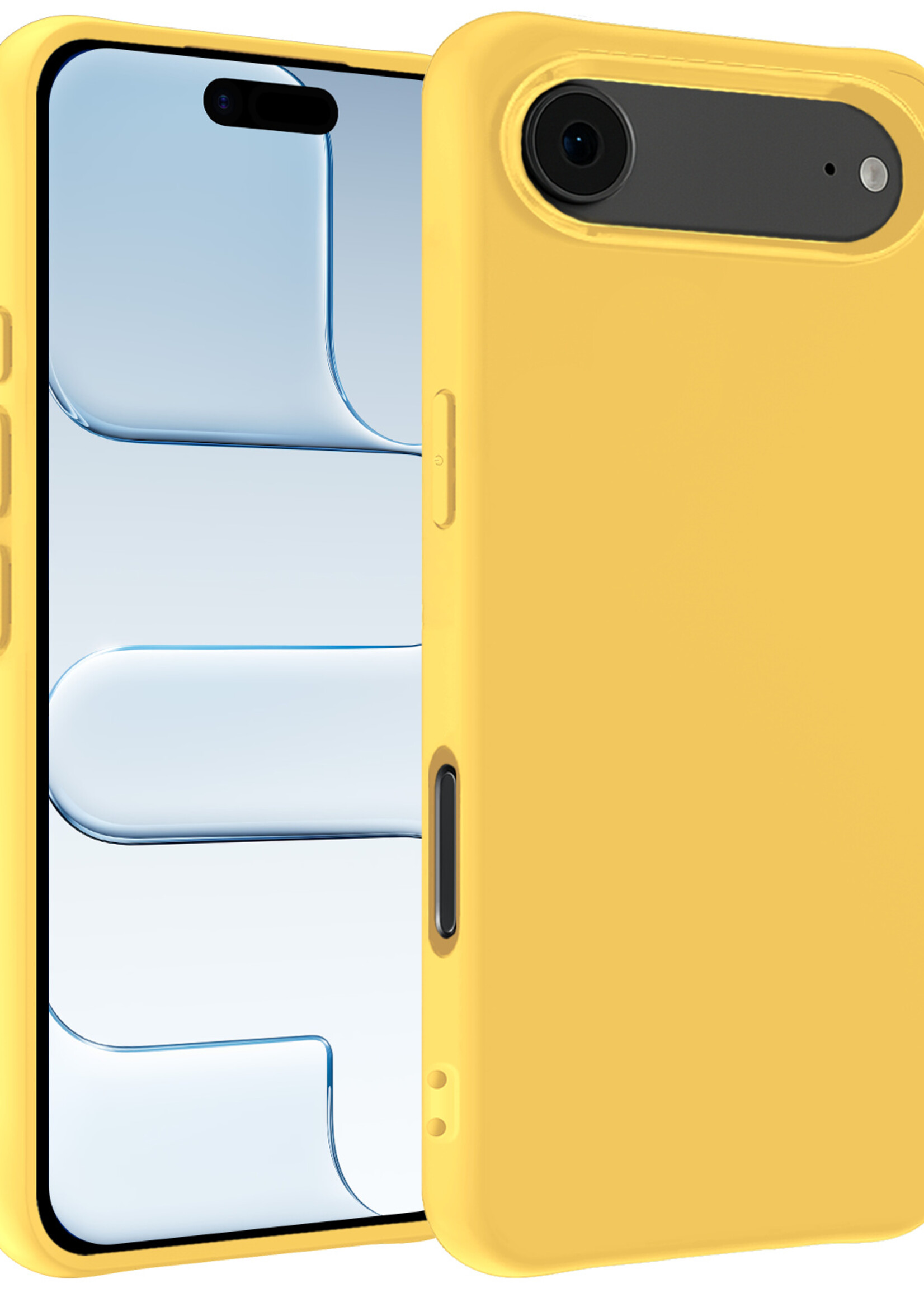 BTH BTH iPhone Air Hoesje Siliconen - Geel