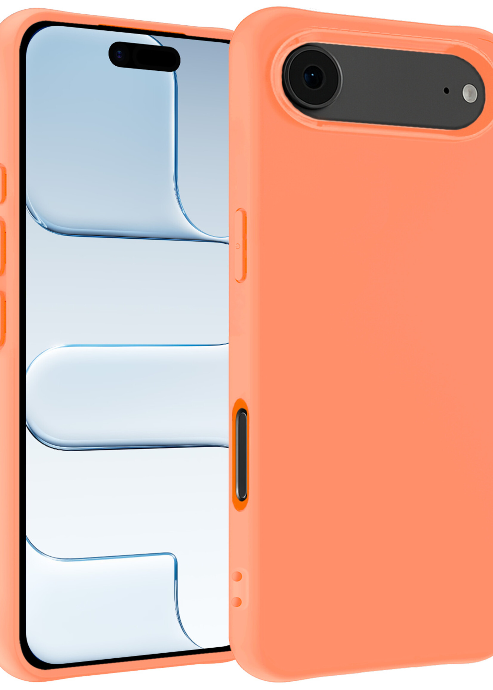 BTH BTH iPhone Air Hoesje Siliconen - Perzik