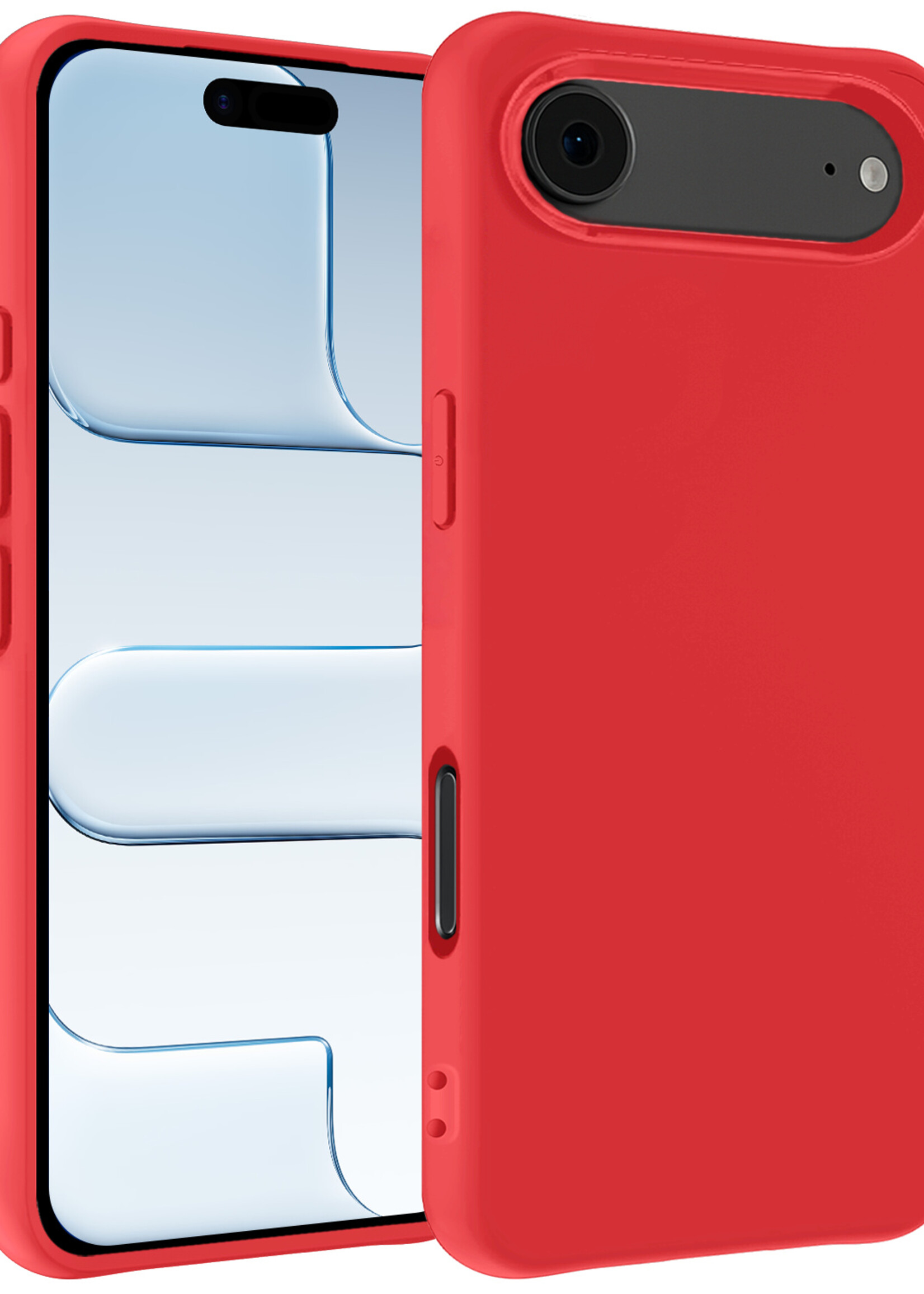 BTH BTH iPhone Air Hoesje Siliconen - Rood