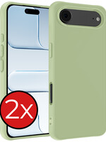 BTH BTH iPhone Air Hoesje Siliconen - Groen - 2 PACK
