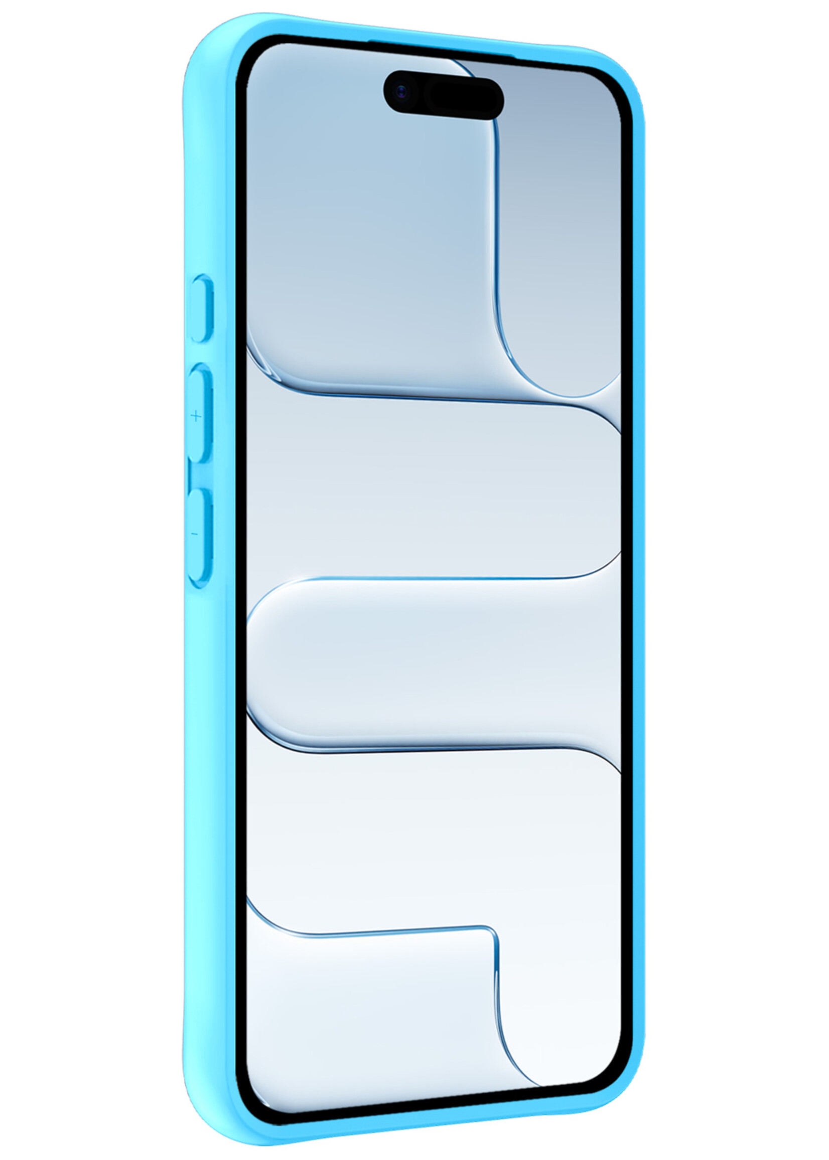 BTH BTH iPhone Air Hoesje Siliconen - Lichtblauw - 2 PACK