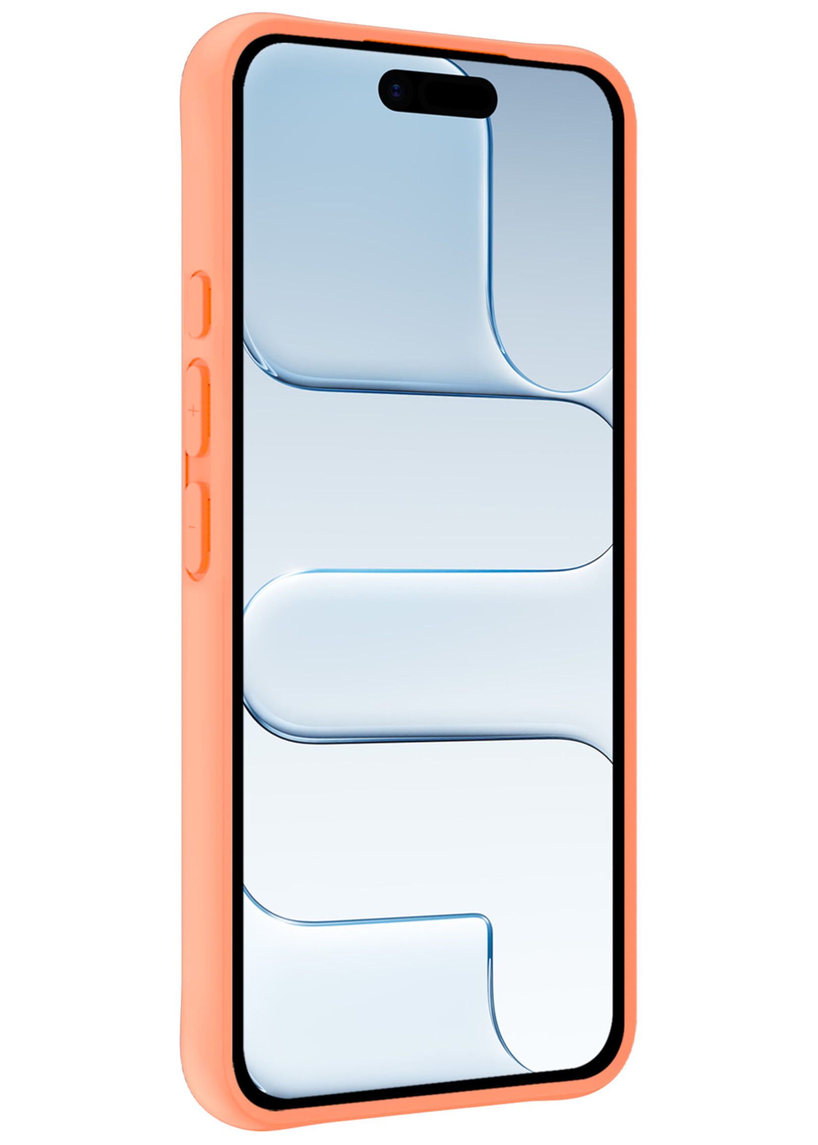 BTH BTH iPhone Air Hoesje Siliconen - Perzik - 2 PACK