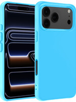BTH BTH iPhone 17 Pro Hoesje Siliconen - Lichtblauw