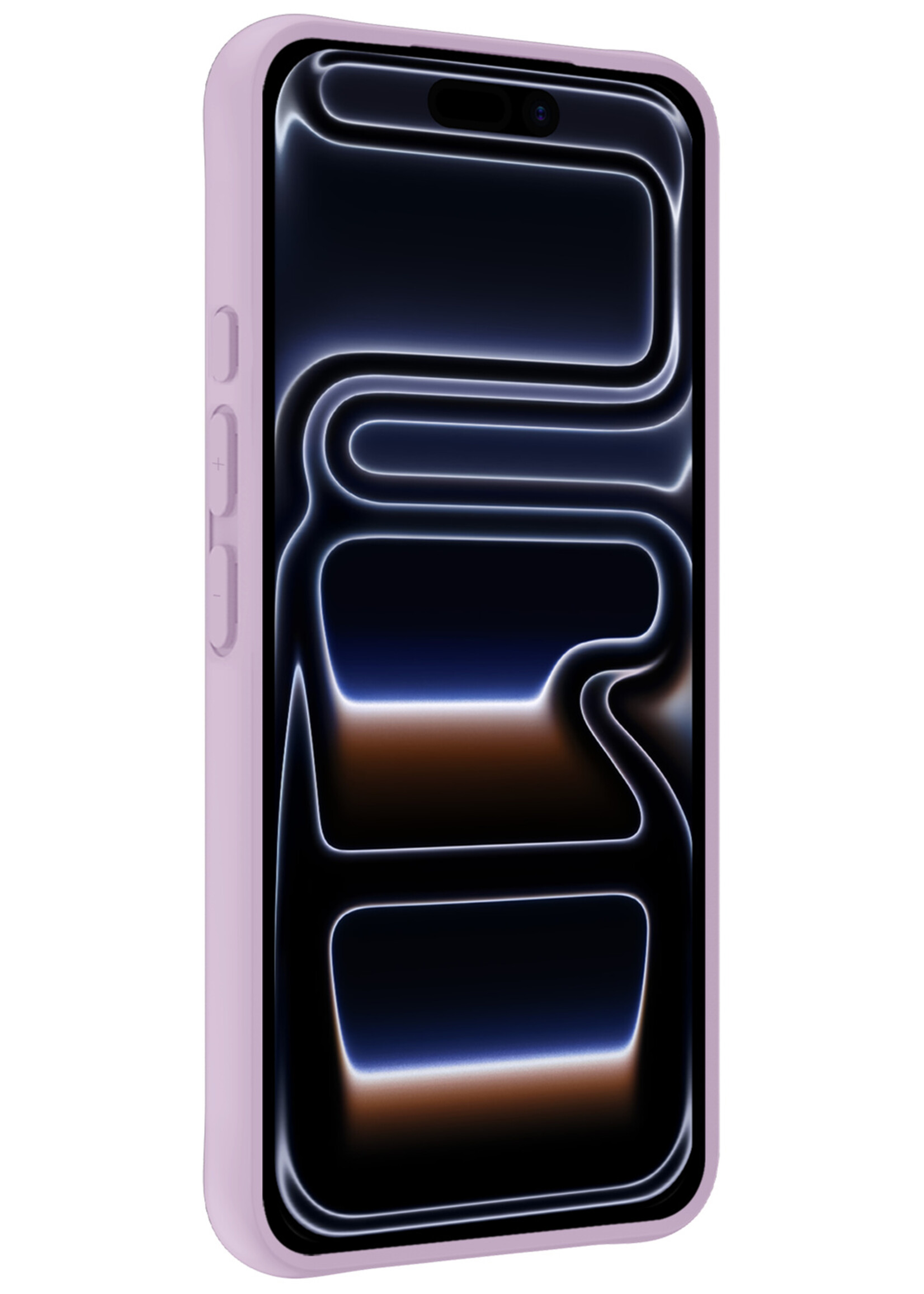 BTH BTH iPhone 17 Pro Hoesje Siliconen - Lila