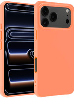 BTH BTH iPhone 17 Pro Hoesje Siliconen - Perzik