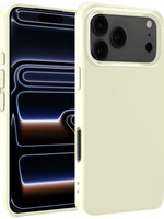 BTH BTH iPhone 17 Pro Hoesje Siliconen - Wit