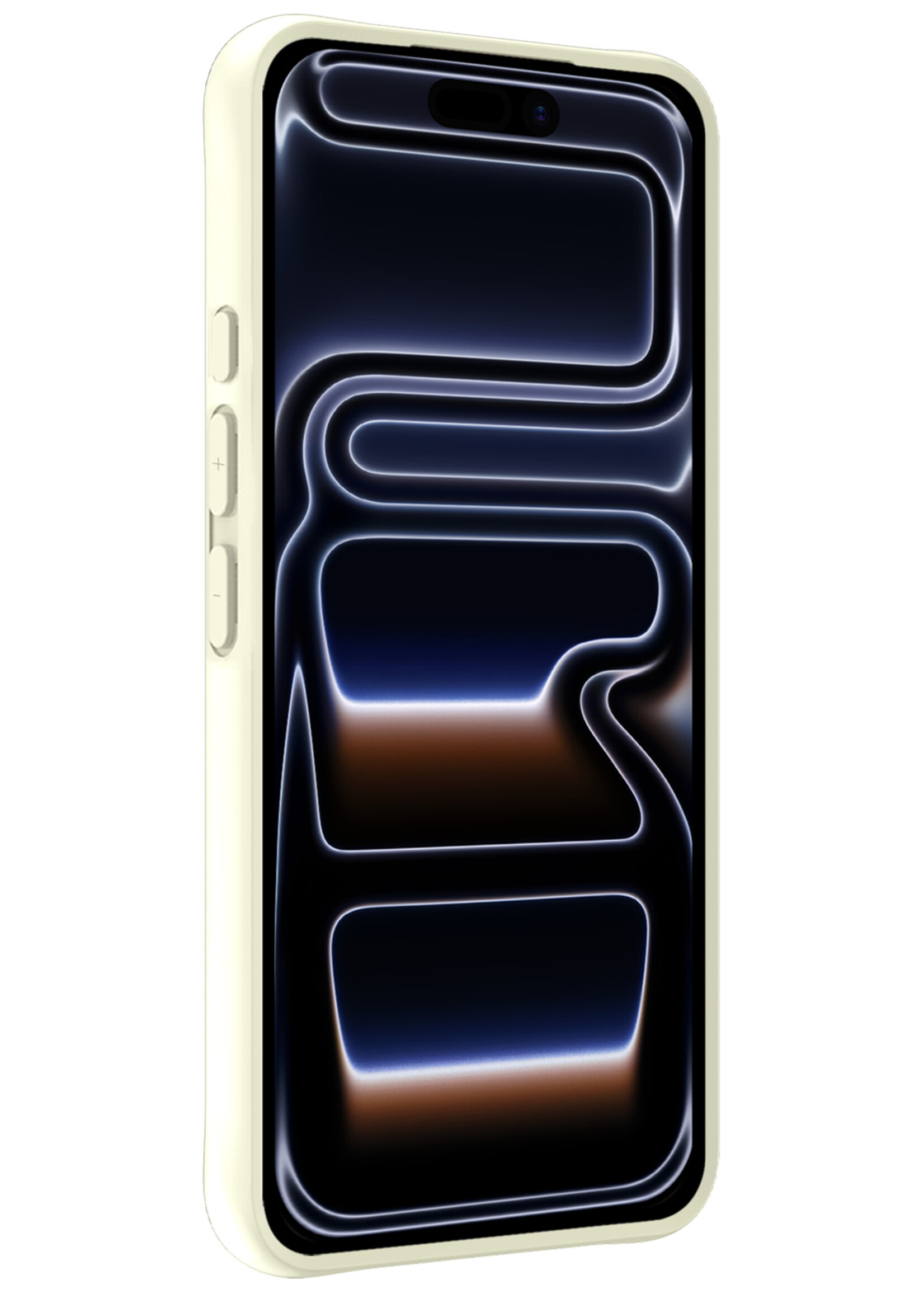 BTH BTH iPhone 17 Pro Hoesje Siliconen - Wit