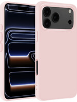 BTH BTH iPhone 17 Pro Max Hoesje Siliconen - Lichtroze