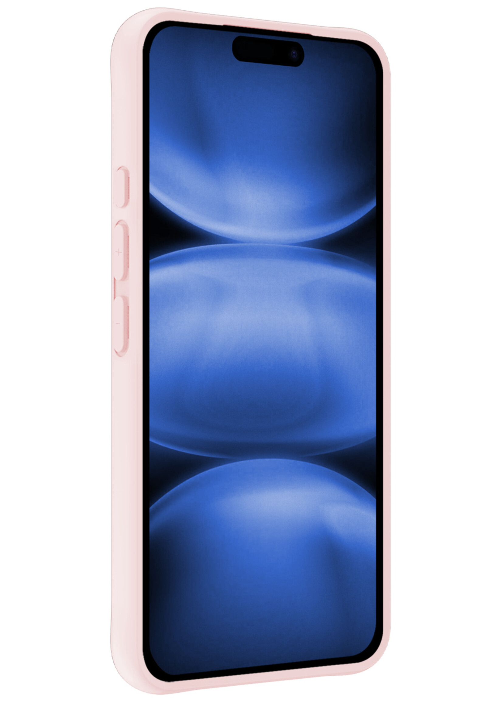 BTH BTH iPhone 17 Pro Max Hoesje Siliconen - Lichtroze