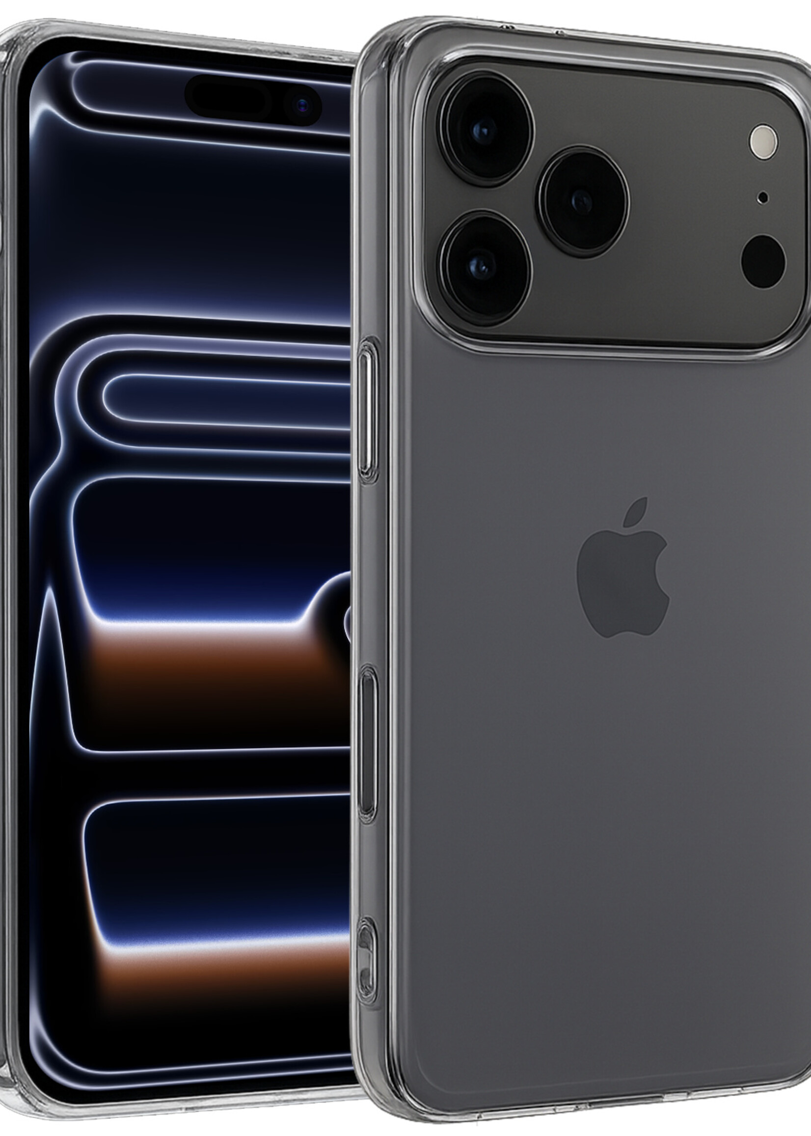 BTH BTH iPhone 17 Pro Max Hoesje Siliconen - Transparant