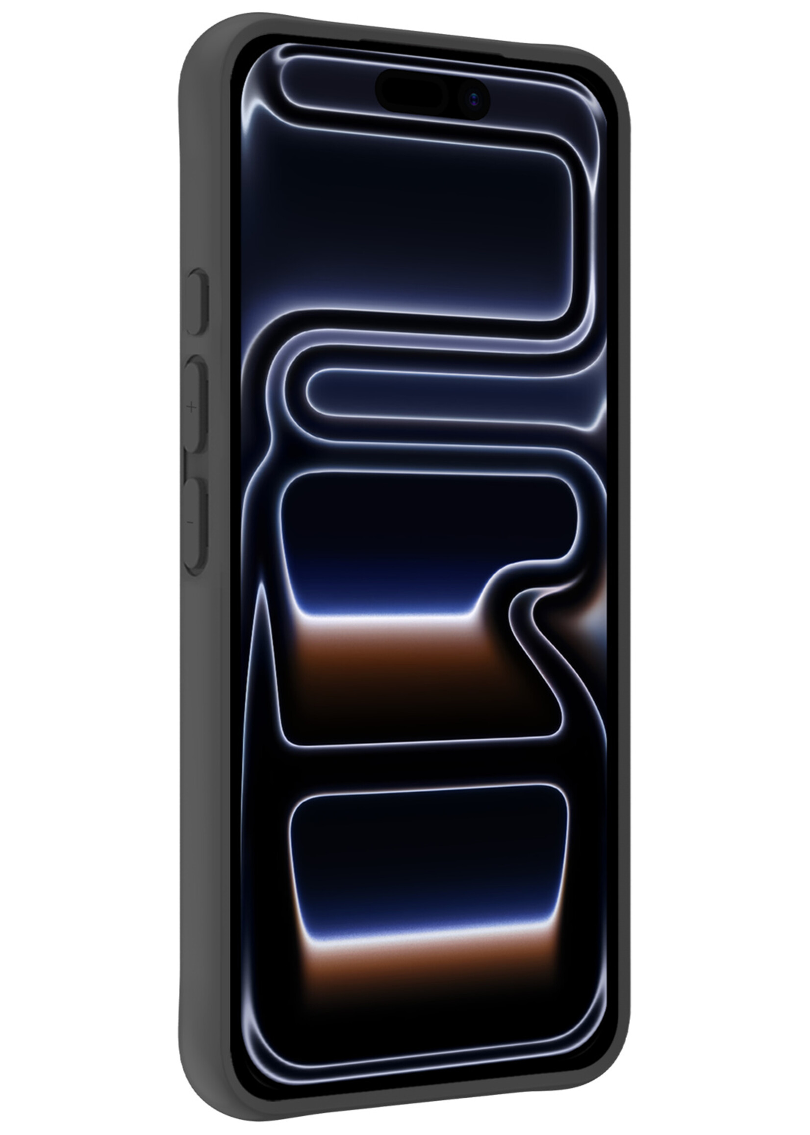 BTH BTH iPhone 17 Pro Max Hoesje Siliconen Met 2x Screenprotector Met Dichte Notch - Zwart