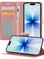 BTH BTH iPhone 17 Hoesje Bookcase - Rose Goud